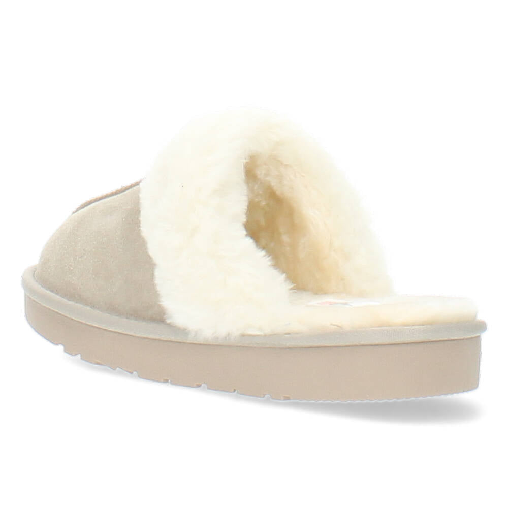 Beige pantoffels