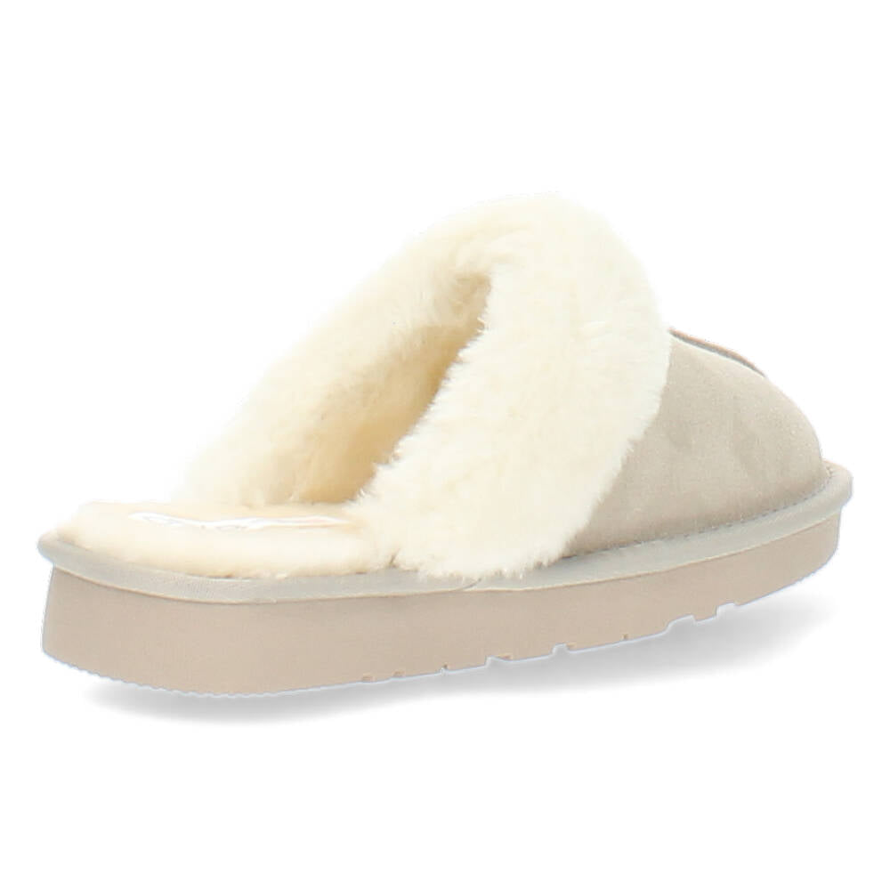 Beige pantoffels