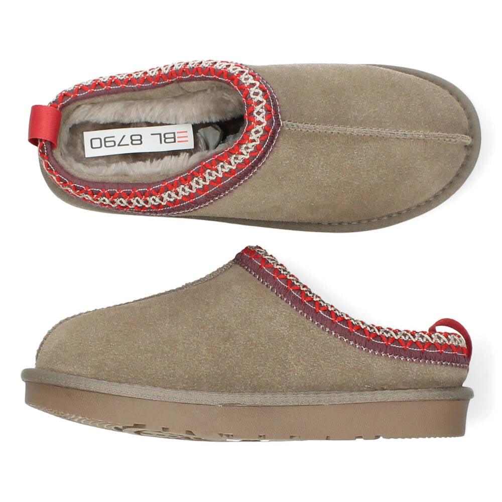 Taupe slip-ons