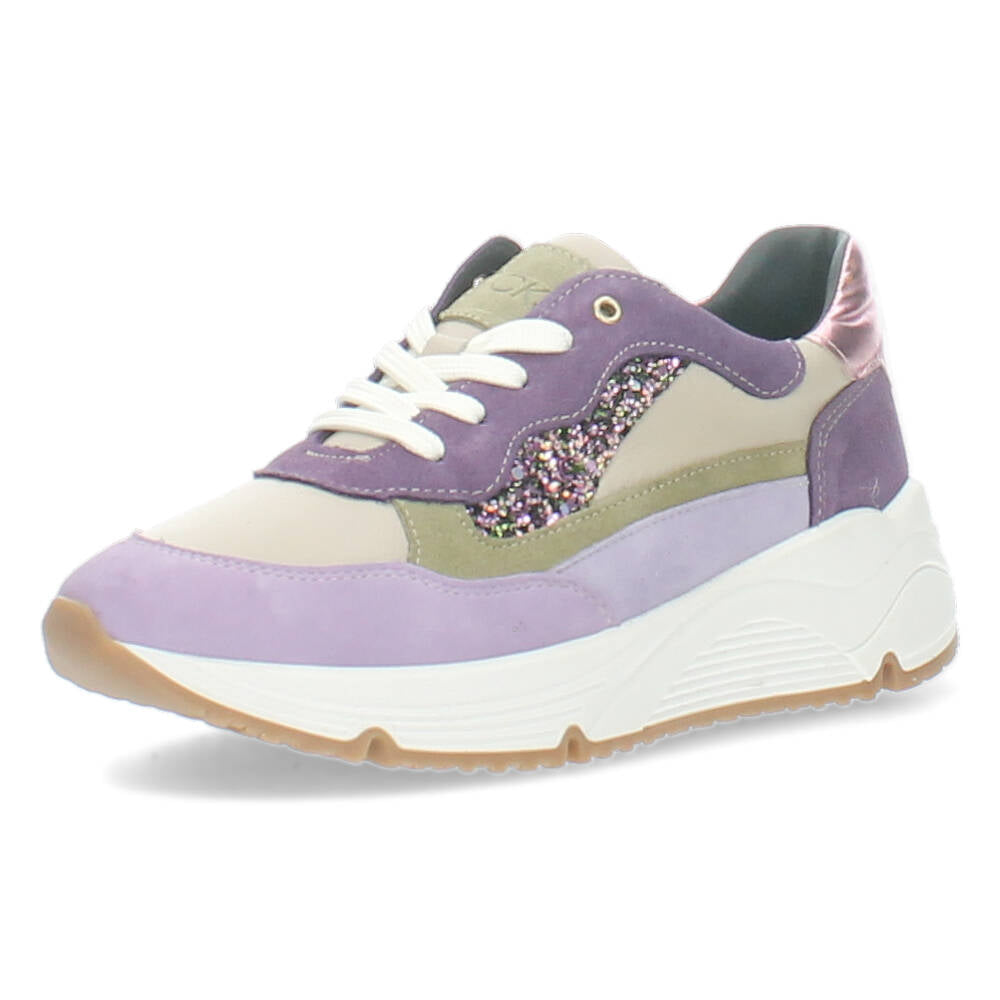 Paarse sneakers