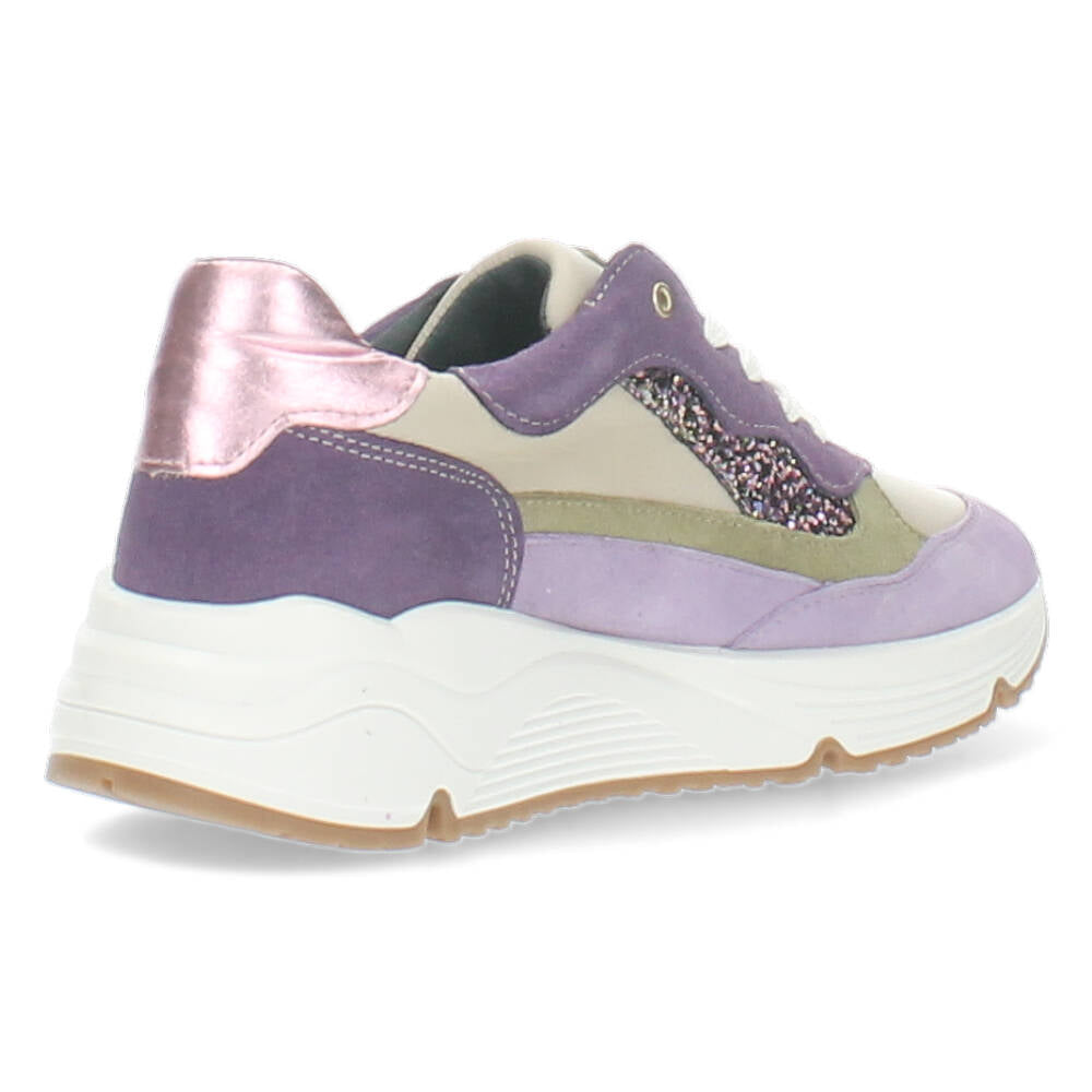 Paarse sneakers