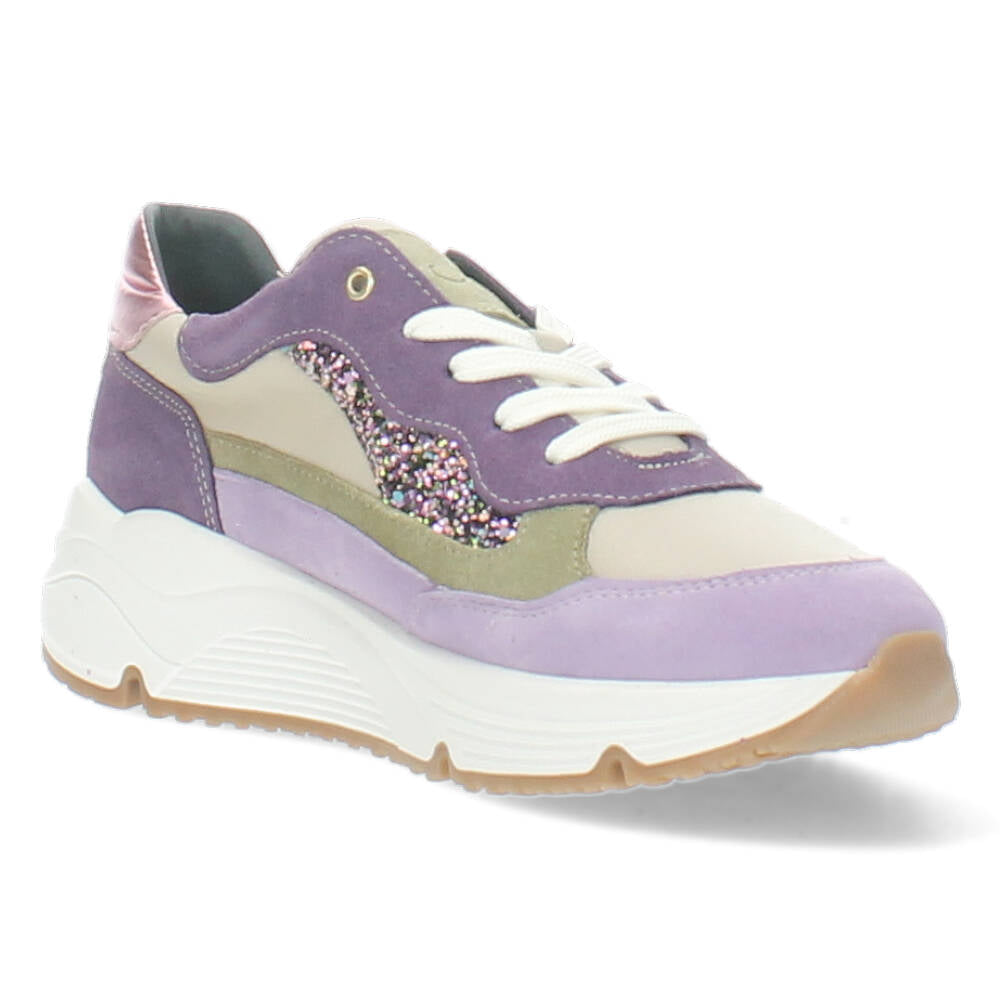 Paarse sneakers