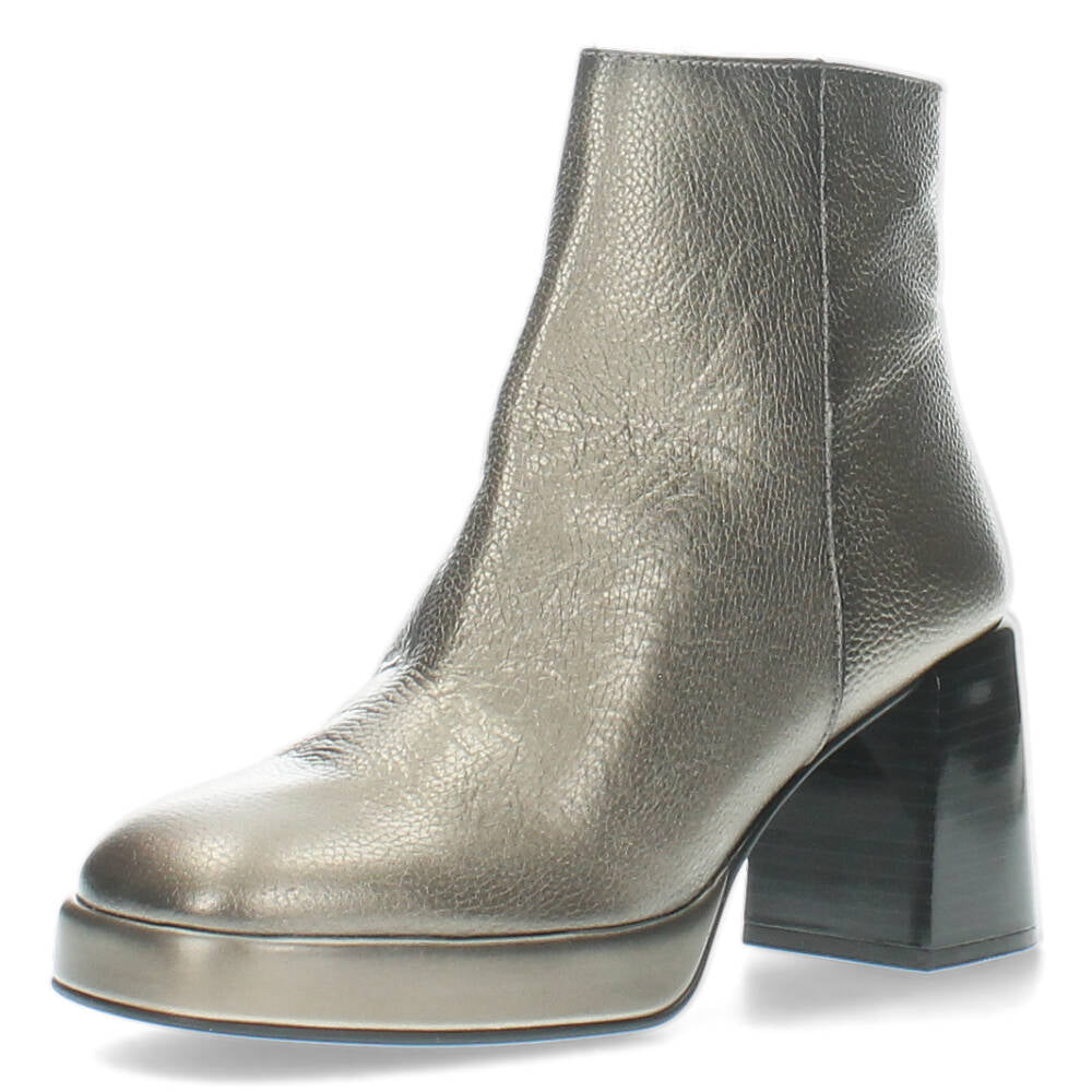 Zilveren enkellaarzen