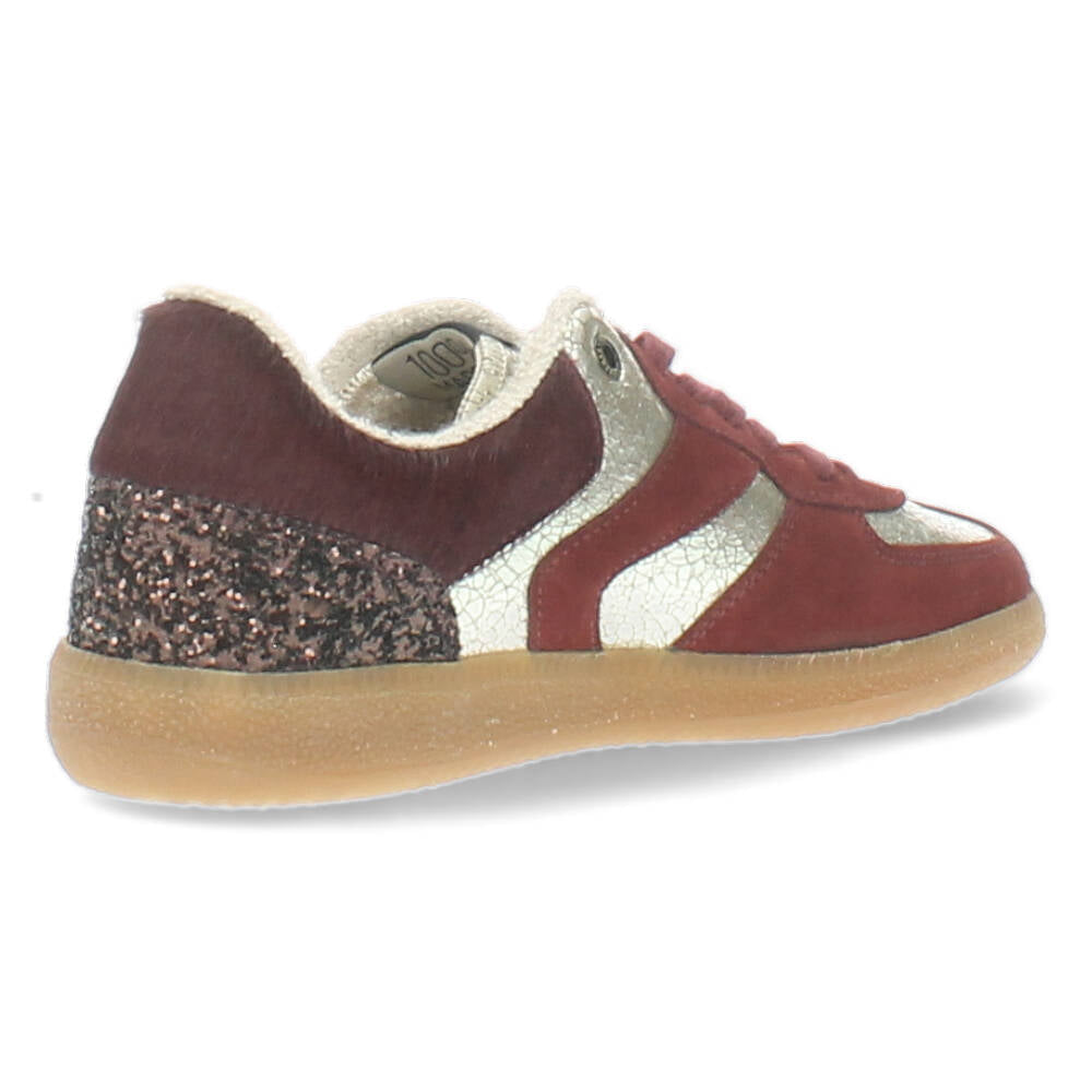 Burgundy sneakers