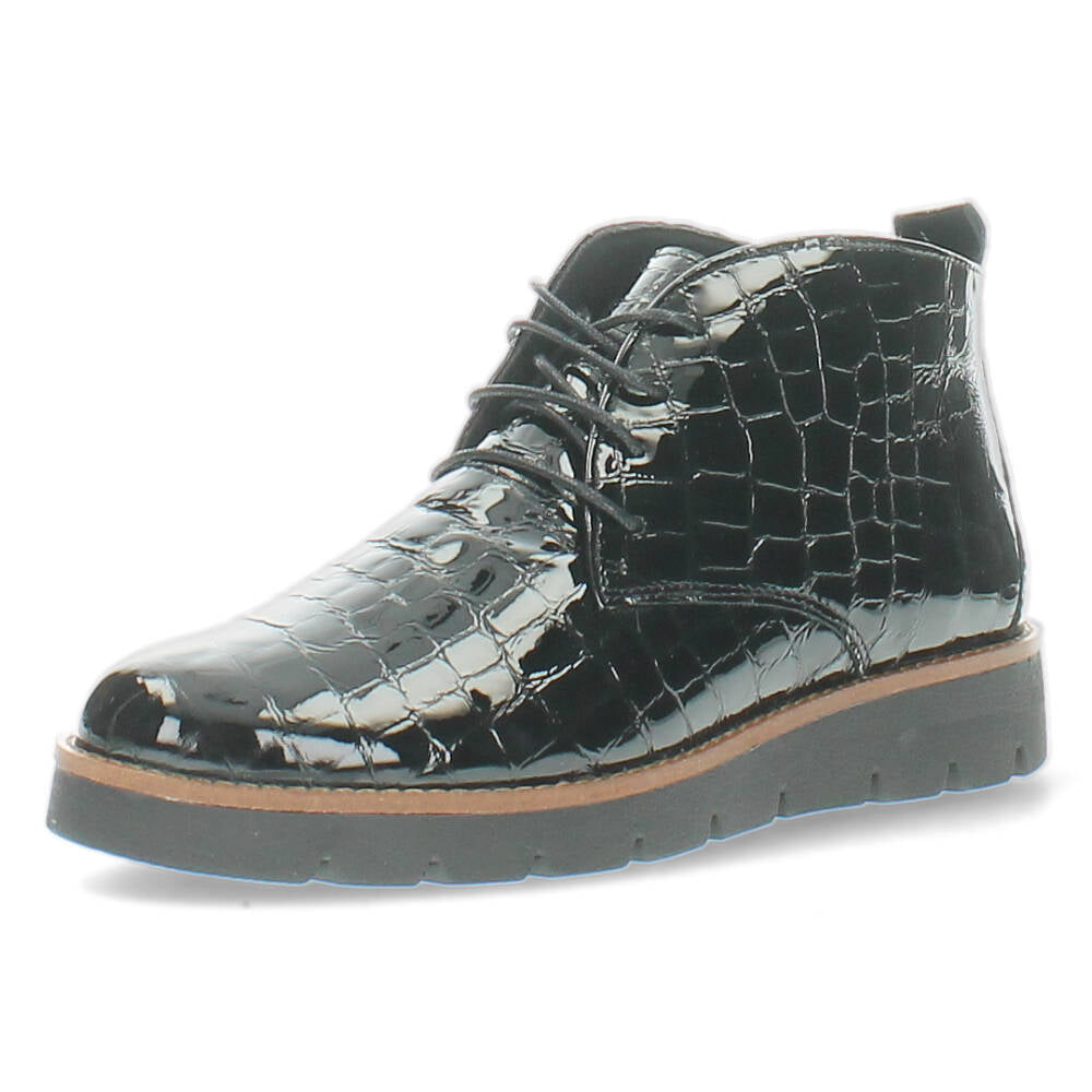 Zwarte hoge veterschoenen