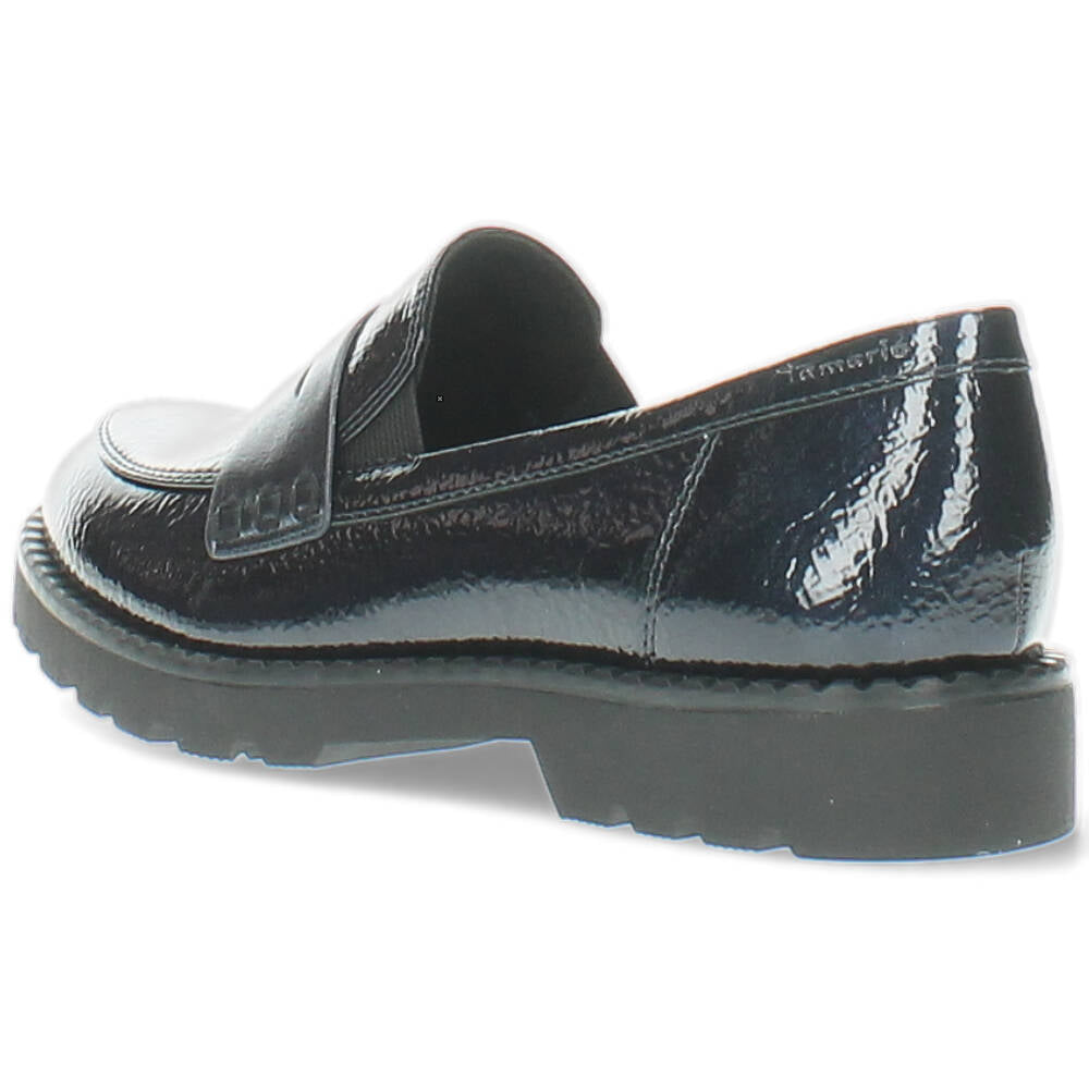 Blauwe mocassins