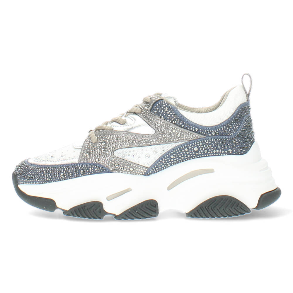 Blauwe glitter sneakers