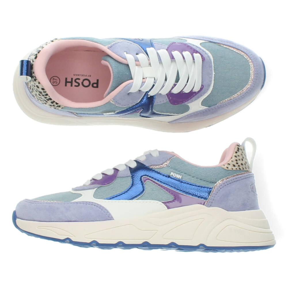 Blauwe sneakers