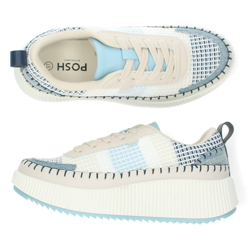 Blauwe sneakers