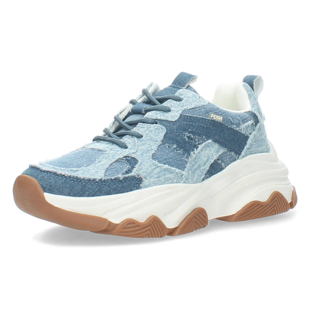 Jeansblauwe sneakers