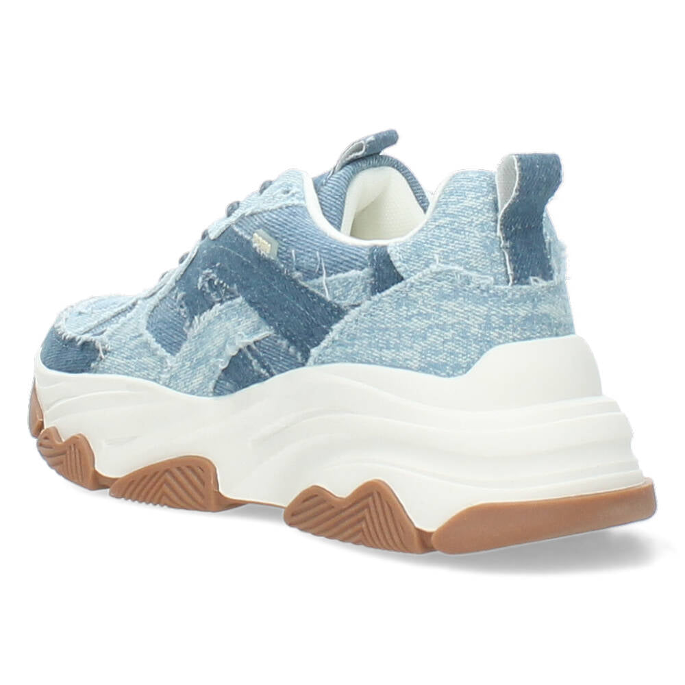 Jeansblauwe sneakers