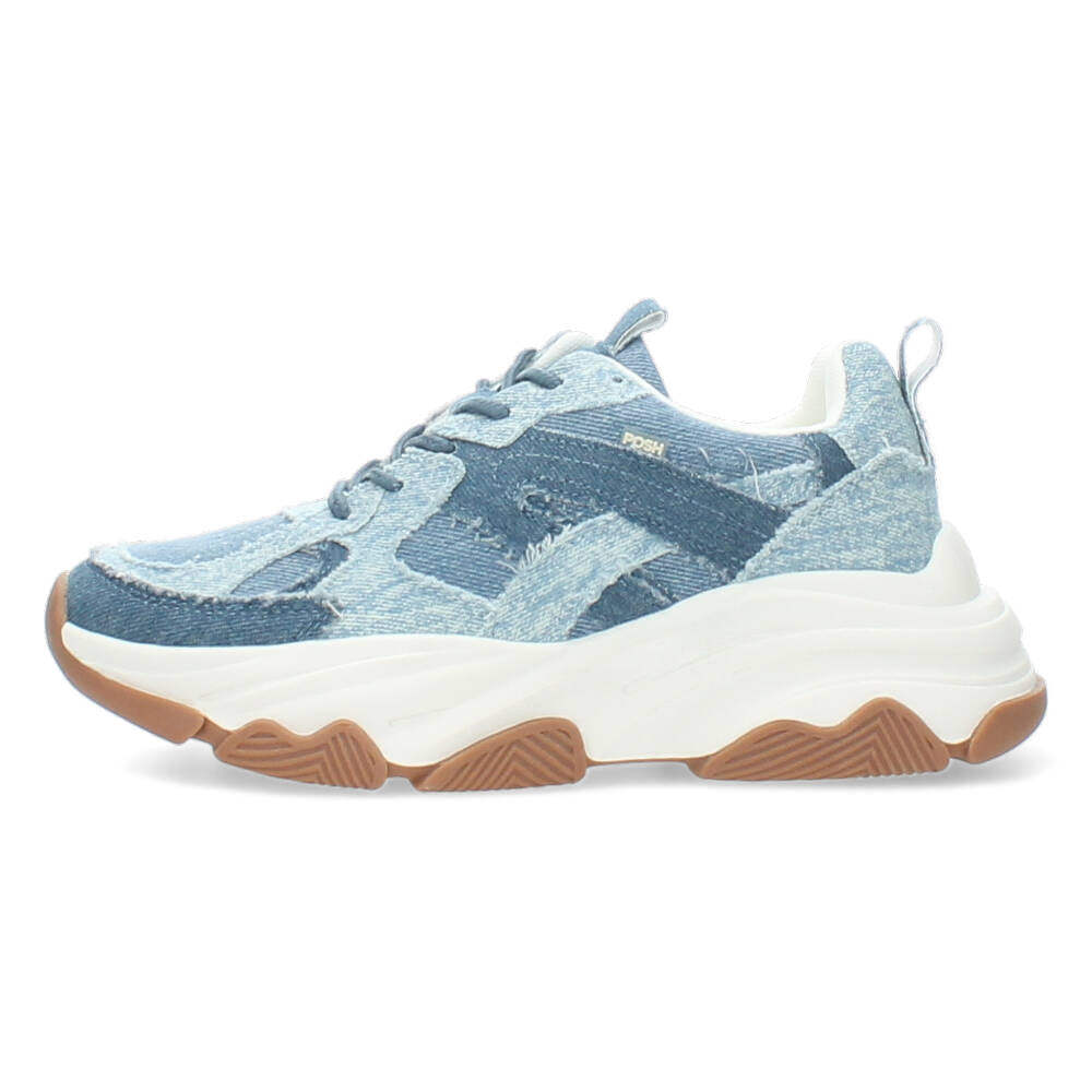 Jeansblauwe sneakers