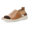 Cognac sandalen