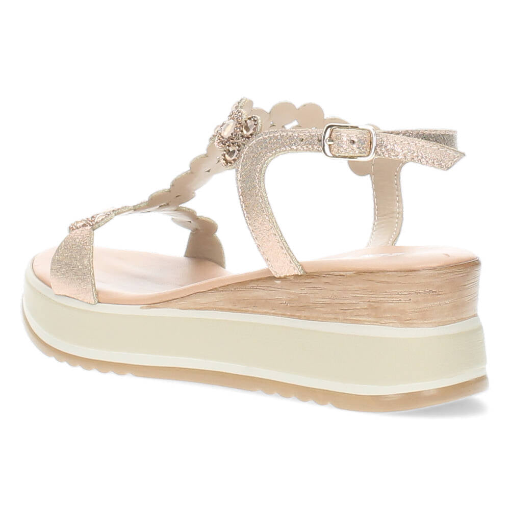 Rosé gouden sleehakken