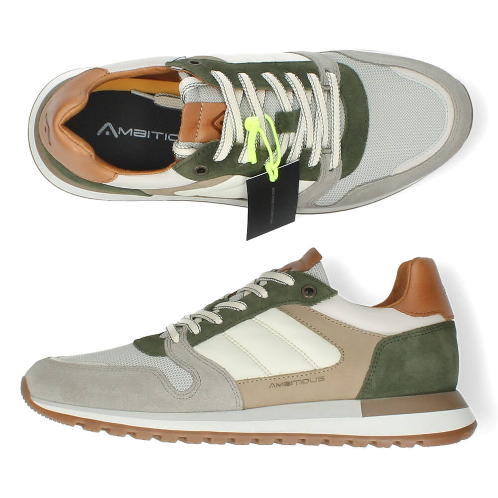 Beige/Groene sneakers