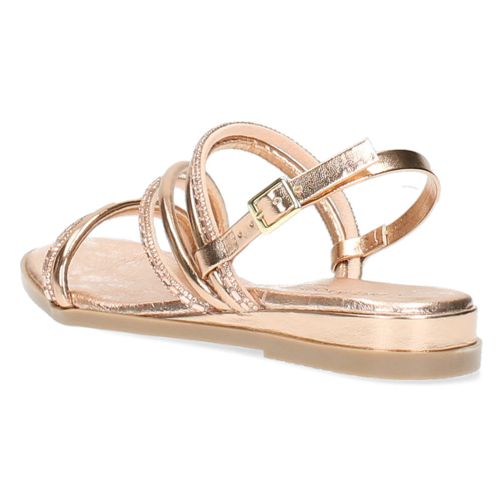 Rosé gouden sandalen