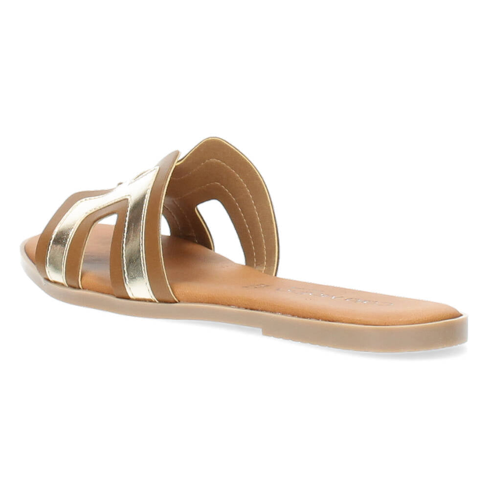 Cognac slippers