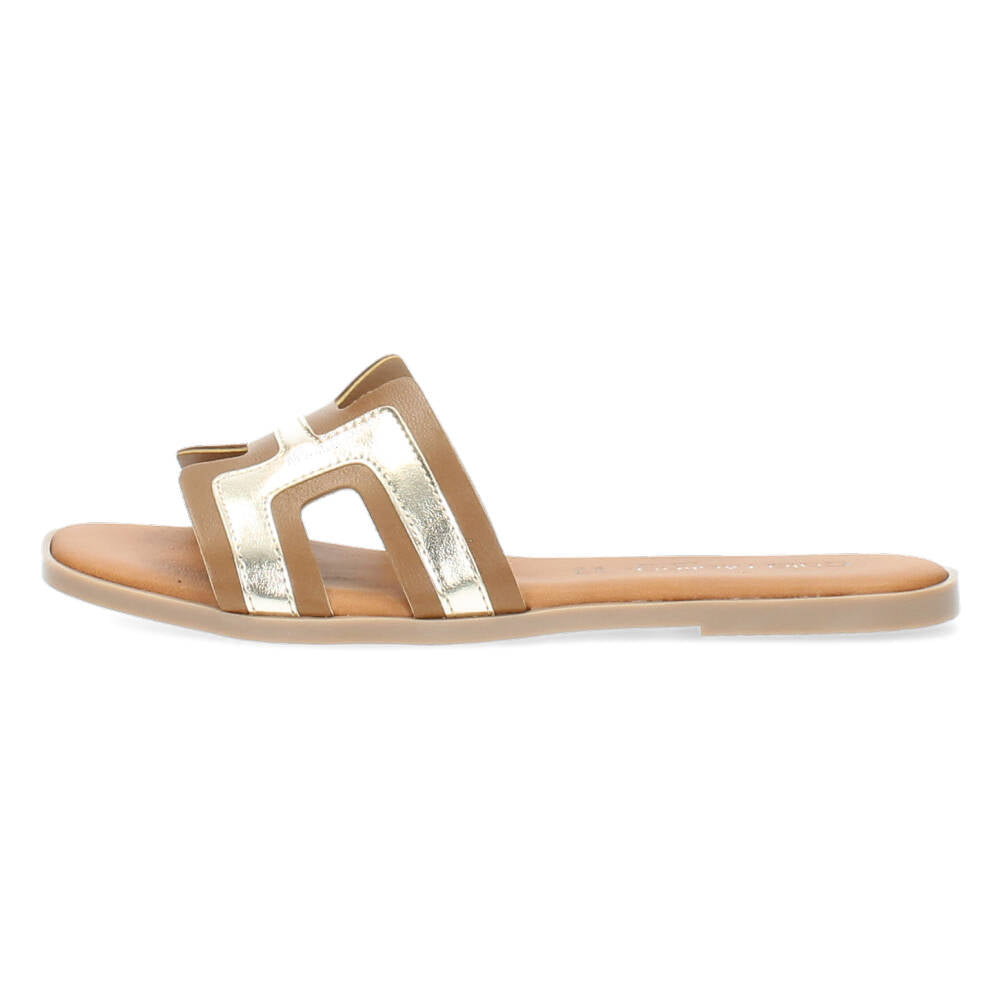 Cognac slippers