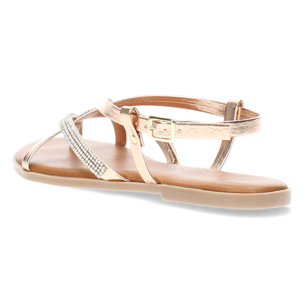 Rosé gouden sandalen
