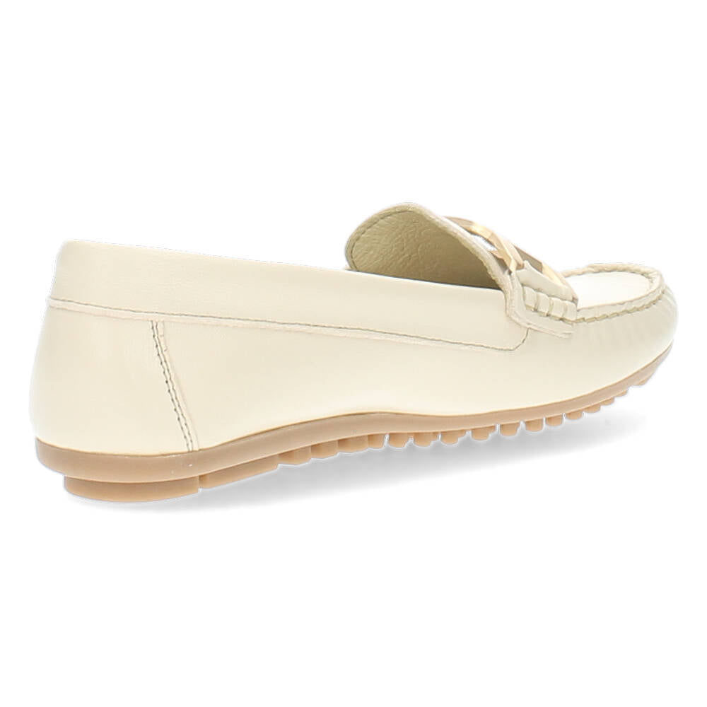 Beige mocassins