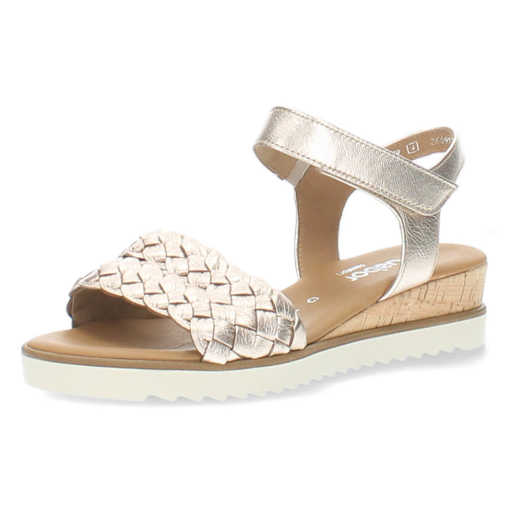 Rosé gouden sandalen