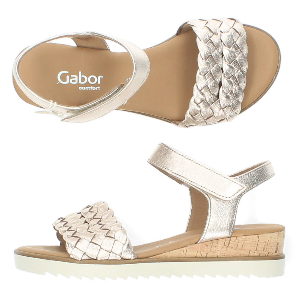 Rosé gouden sandalen