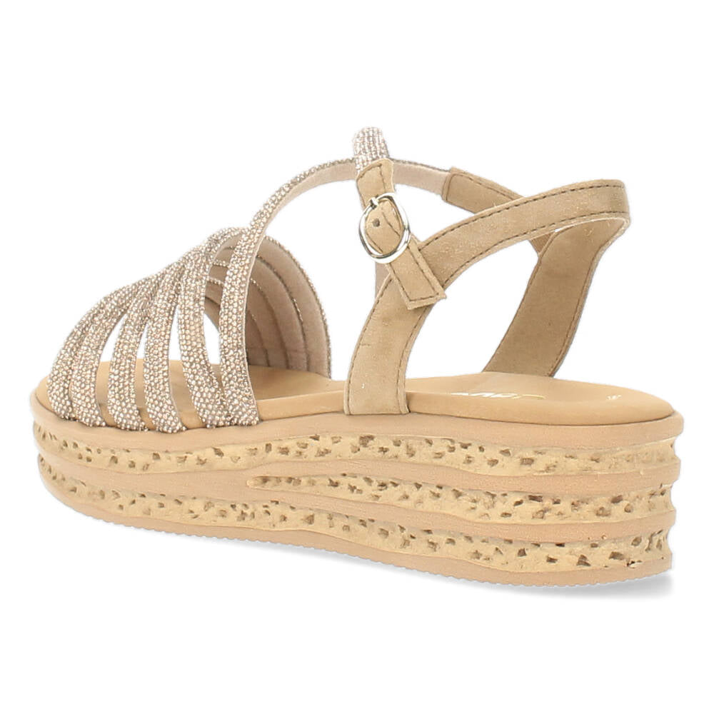 Beige sandalen