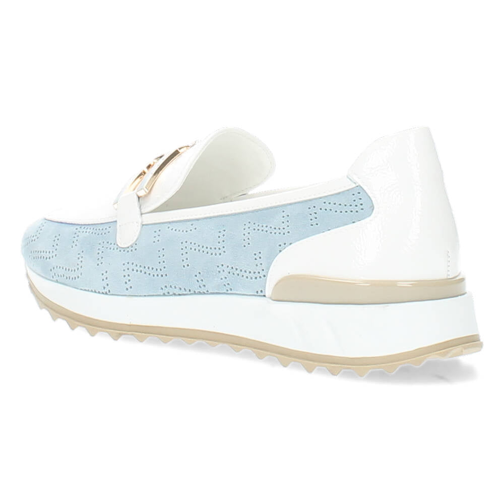 Blauwe loafers