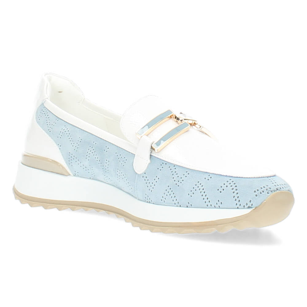 Blauwe loafers