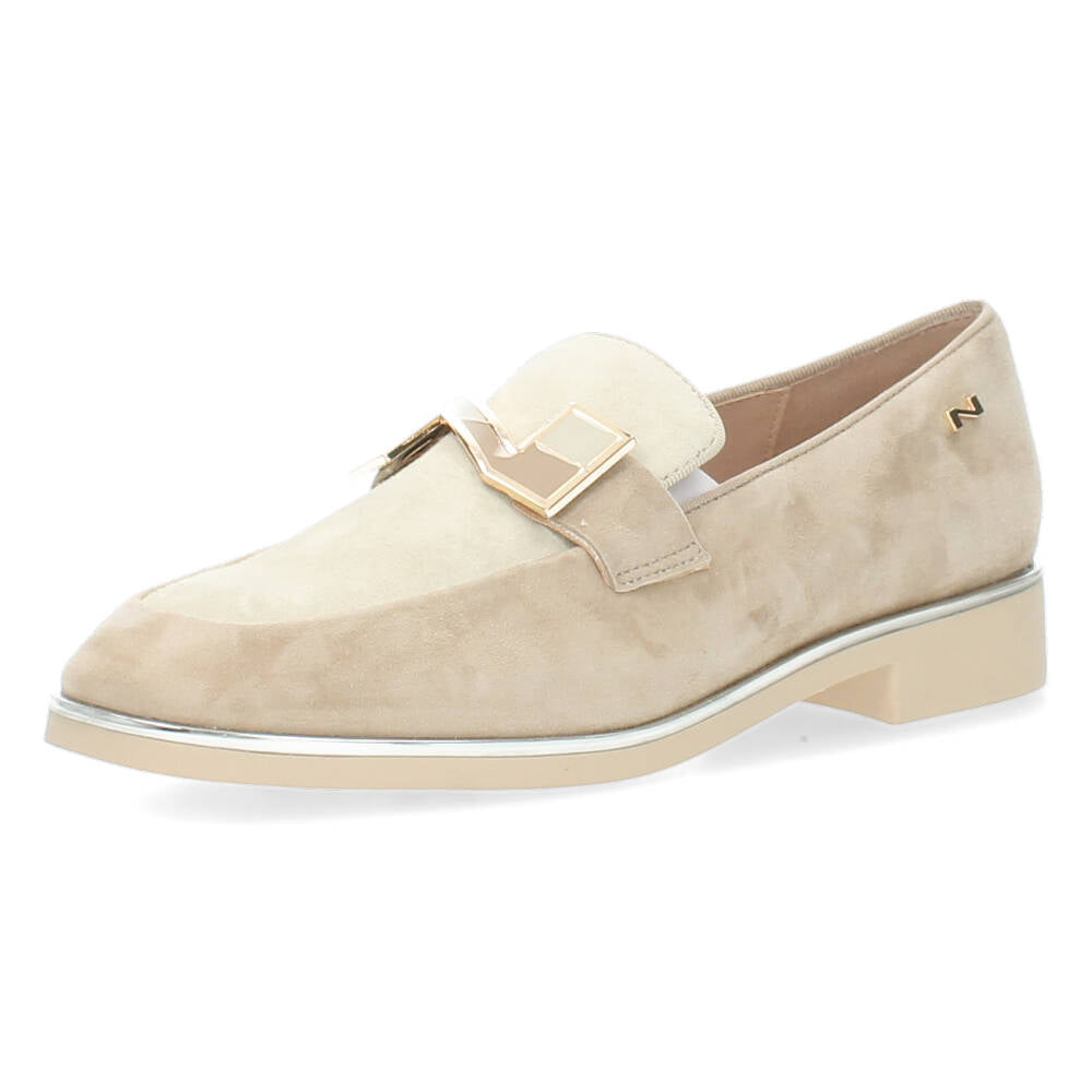 Beige loafers