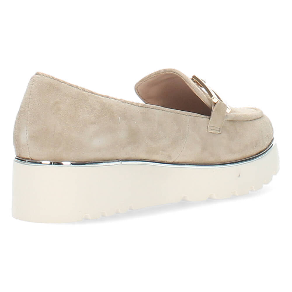 Beige loafers