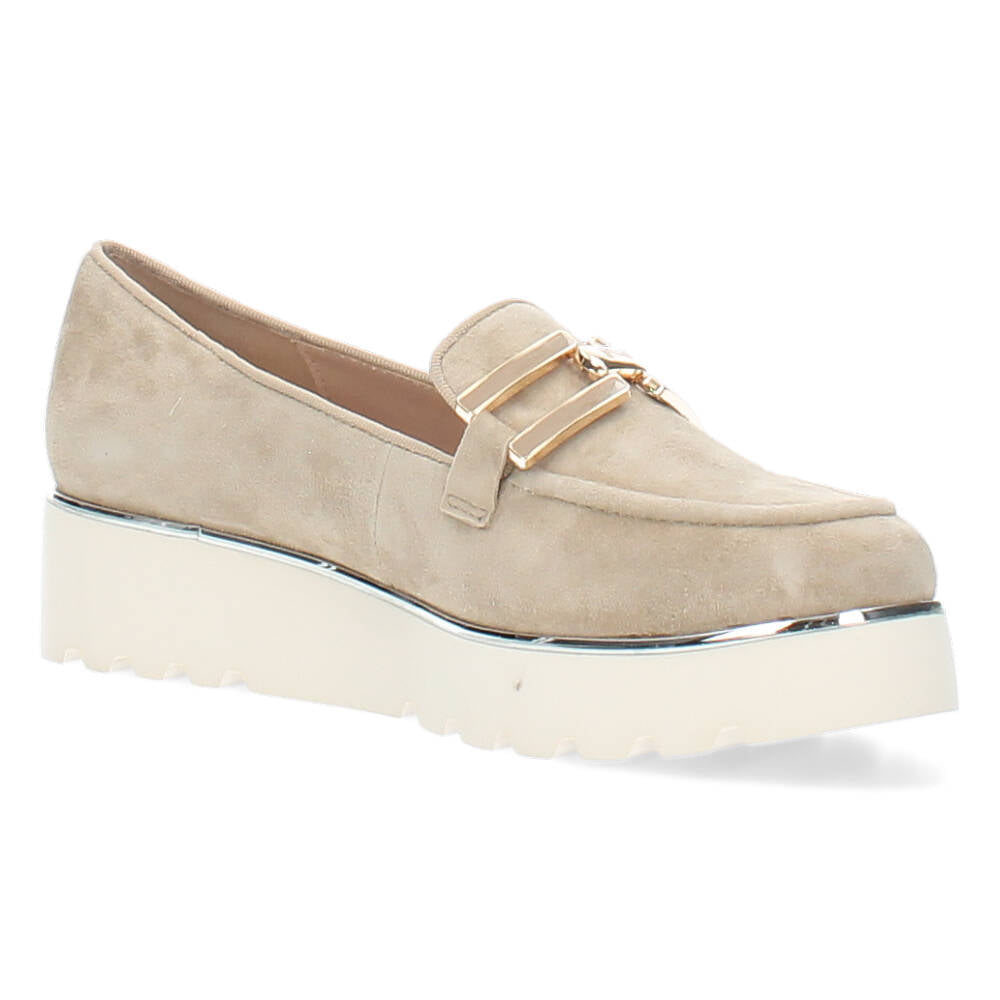 Beige loafers