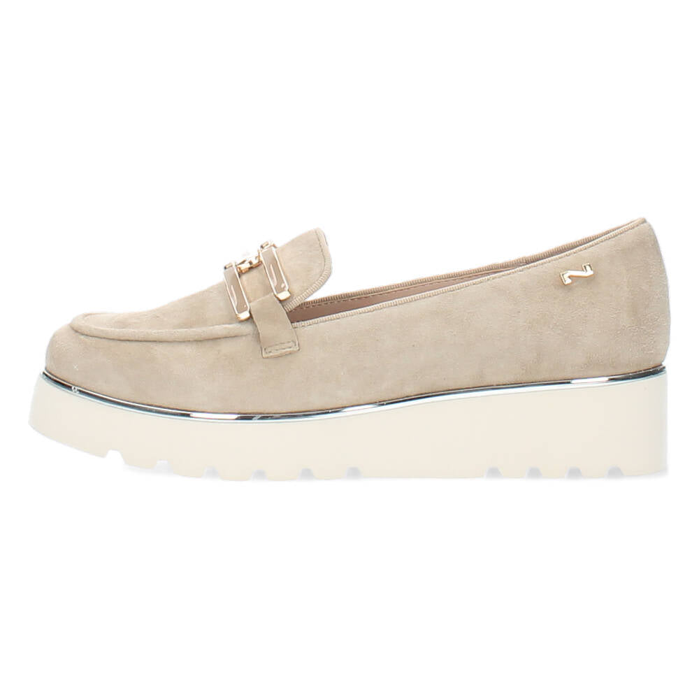 Beige loafers