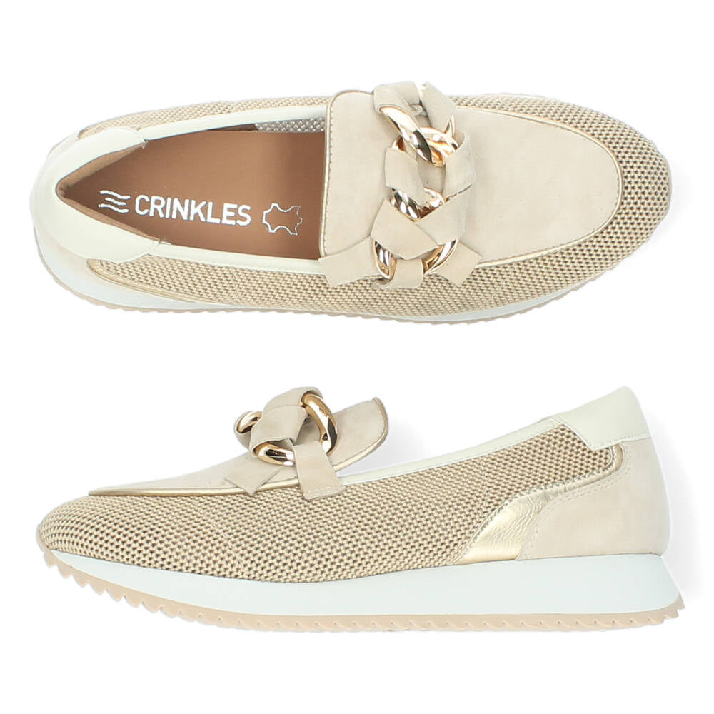 Beige loafers