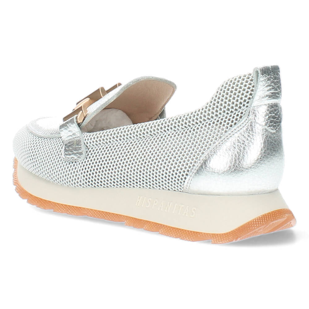 Zilveren loafers