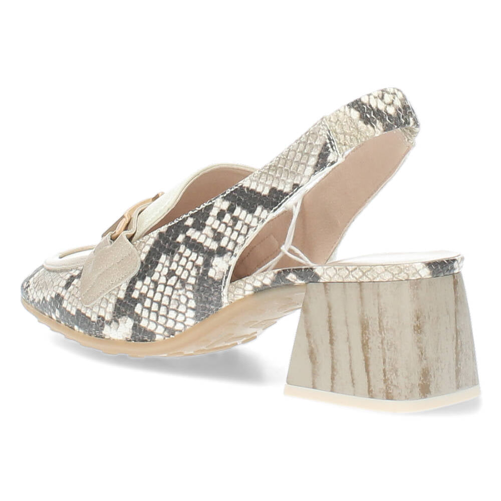 Slangenprint slingbacks