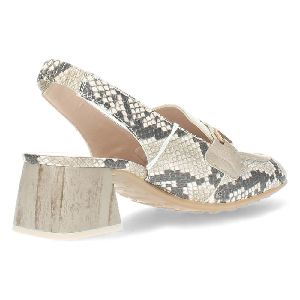 Slangenprint slingbacks