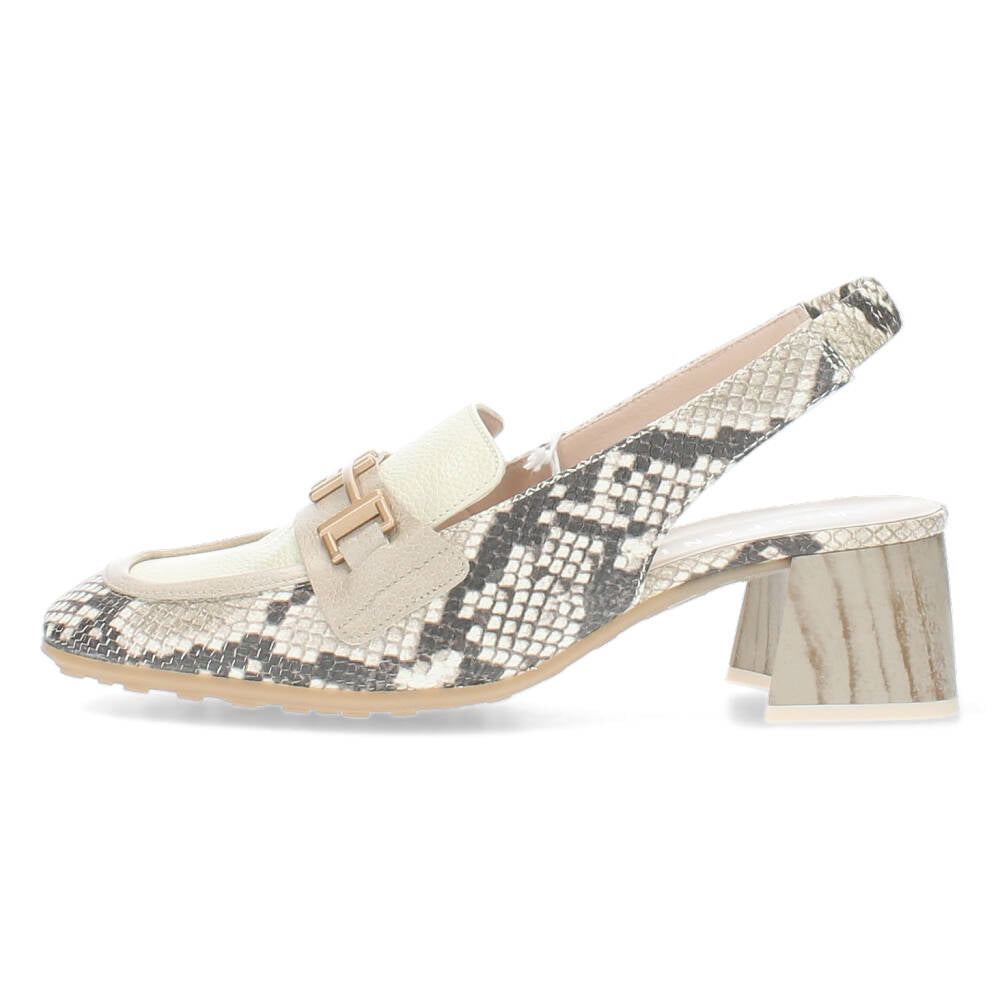 Slangenprint slingbacks