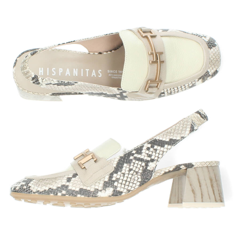 Slangenprint slingbacks