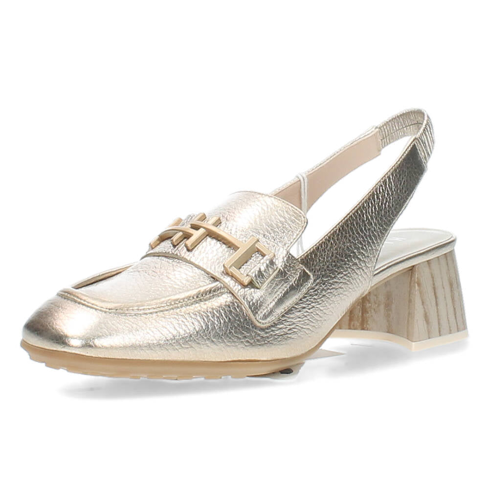 Gouden slingbacks