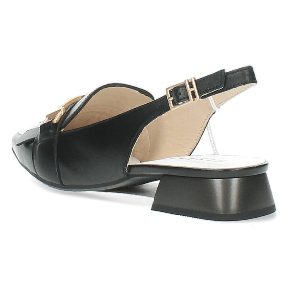 Zwart/Witte slingbacks