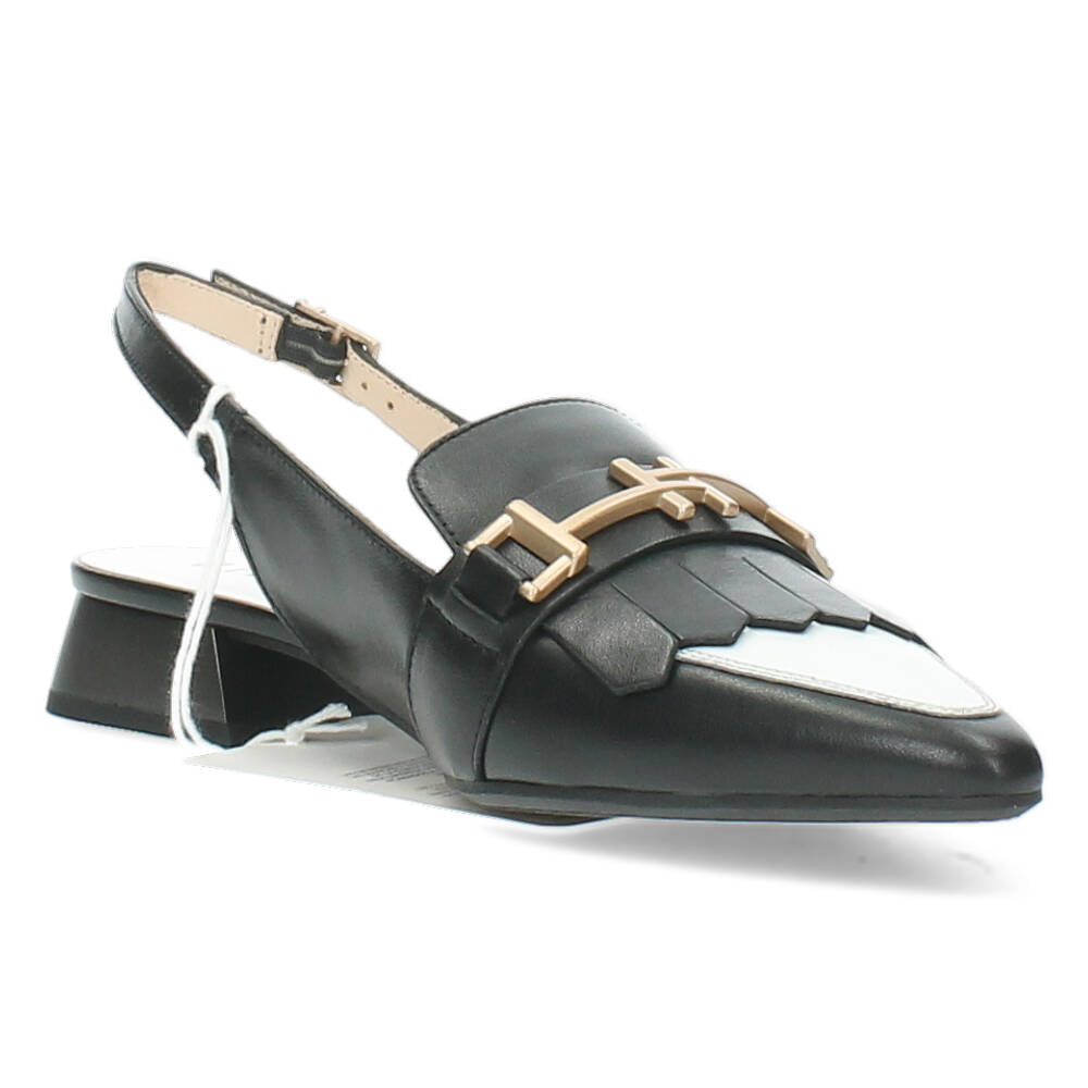 Zwart/Witte slingbacks