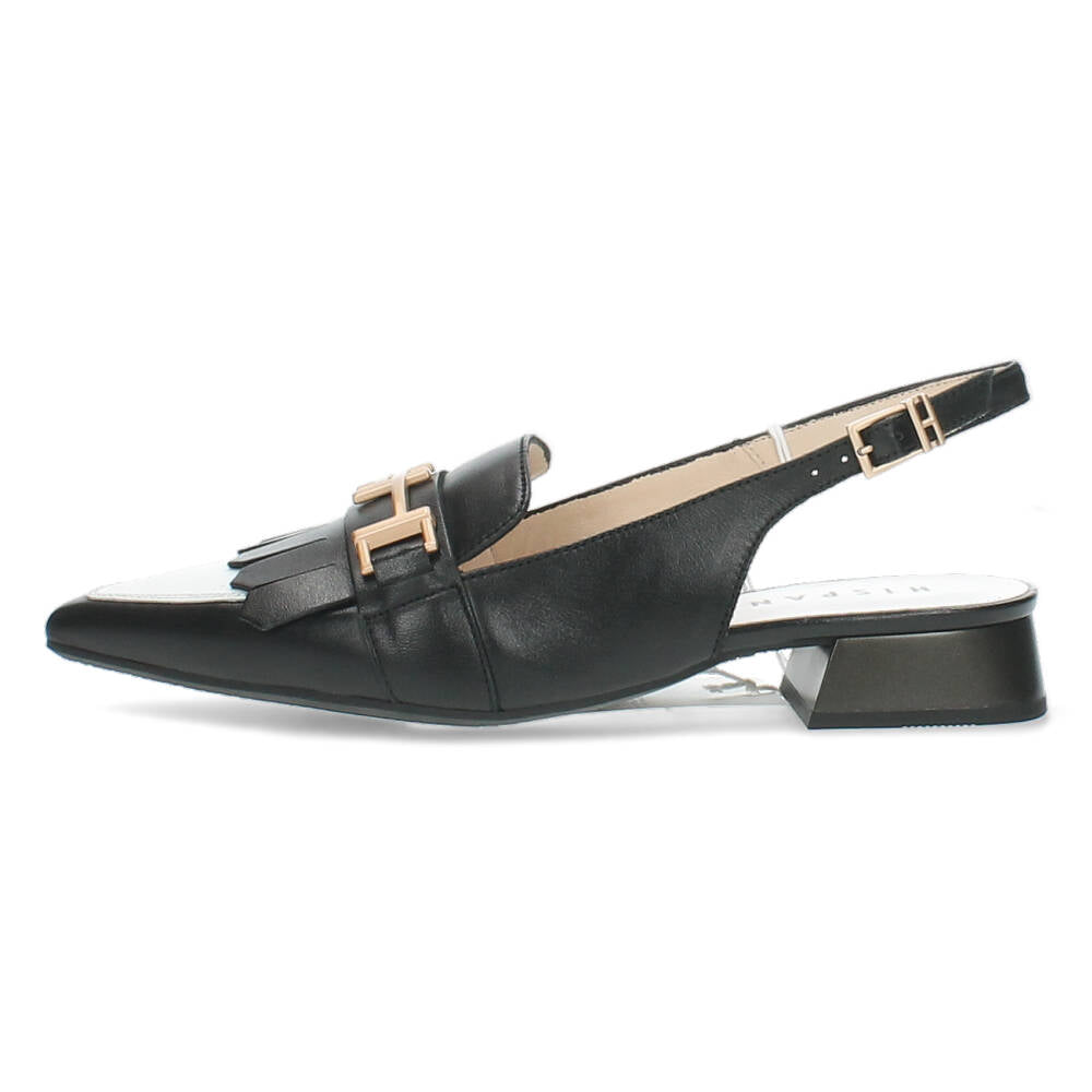 Zwart/Witte slingbacks
