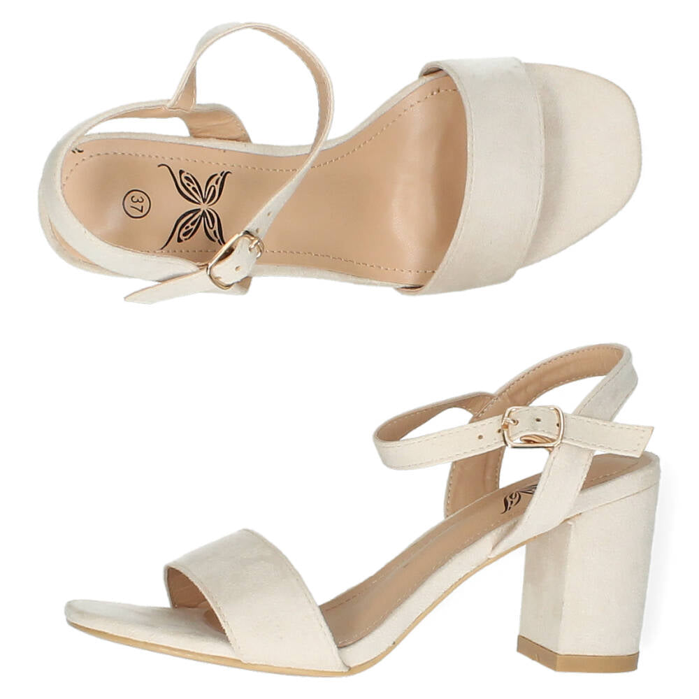 Beige sandalen