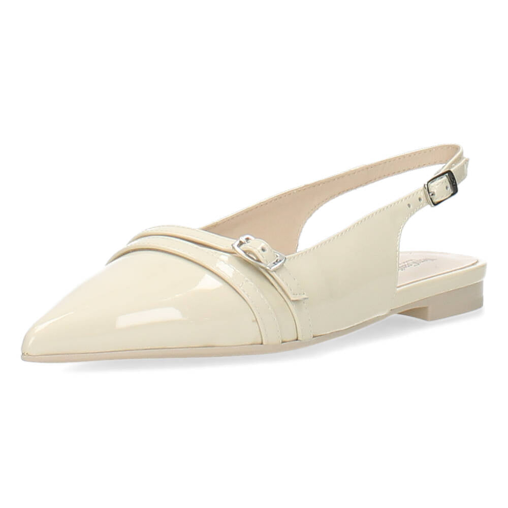 Ecru slingbacks