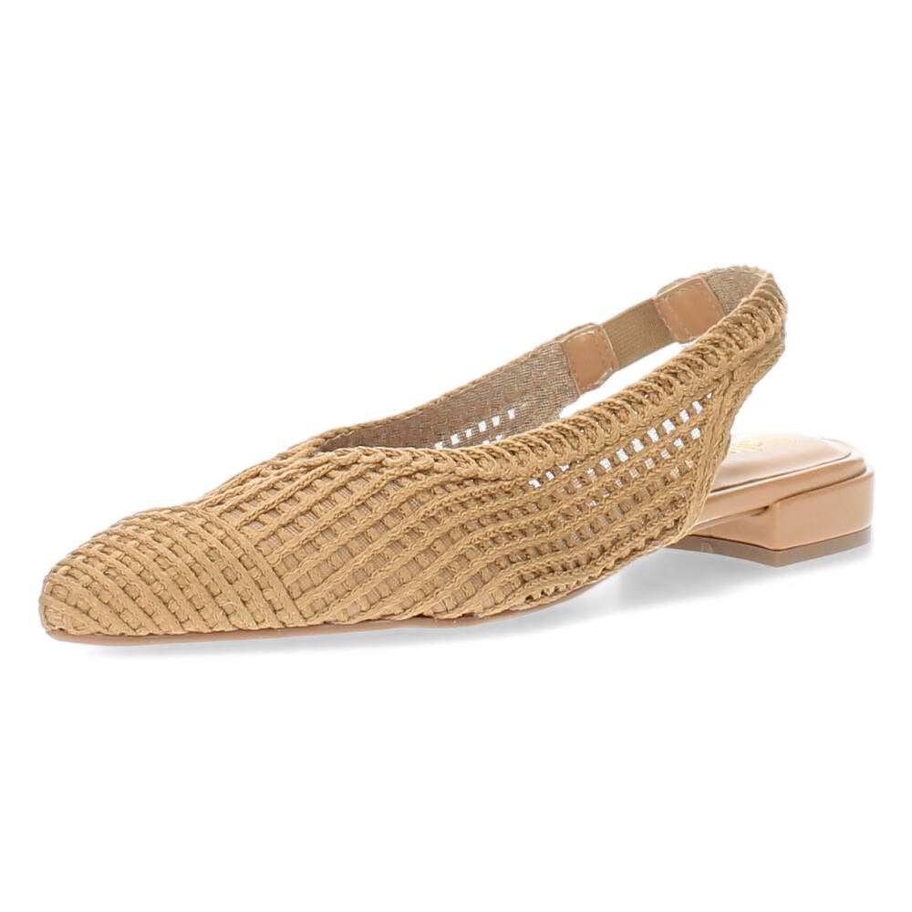 Beige slingbacks