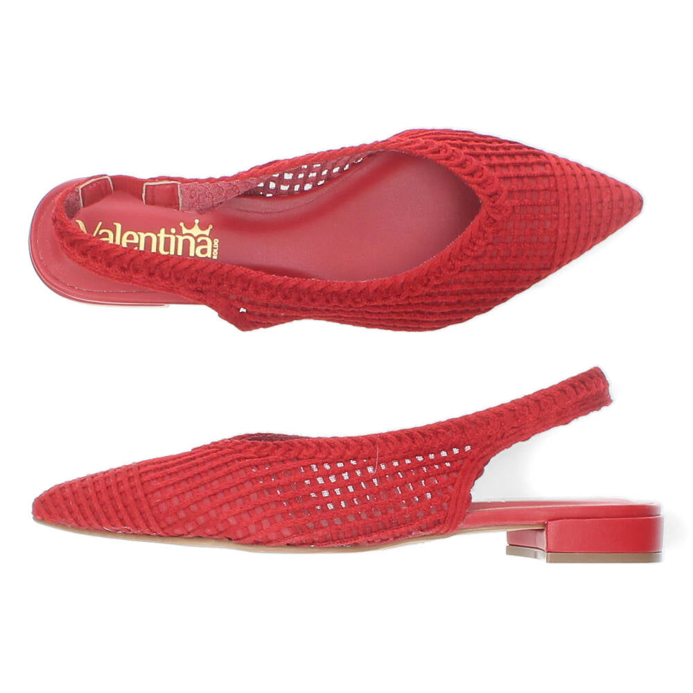 Rode slingbacks