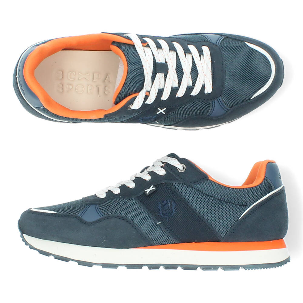 Blauwe sneakers