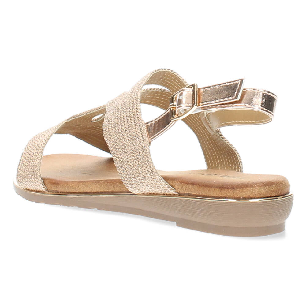 Rosé gouden sandalen