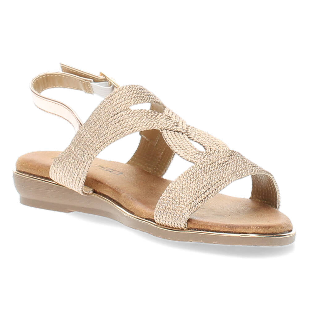 Rosé gouden sandalen